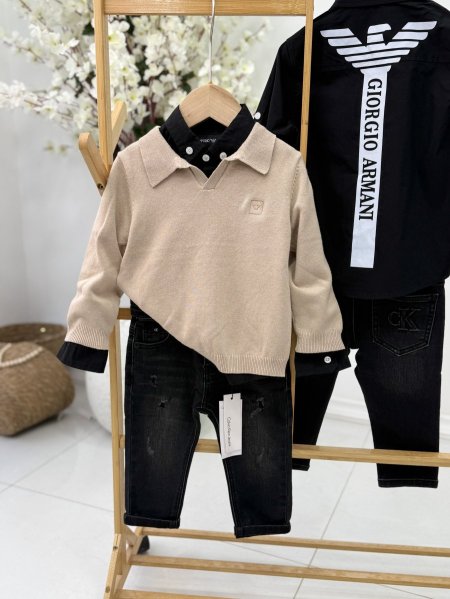 طقم ولادي 3 قطع ARMANI