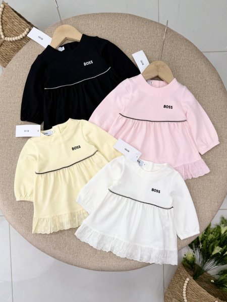 فستان قطن ربيعي BOSS