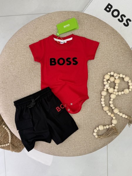 بدلة بيبي قطن boss 6806