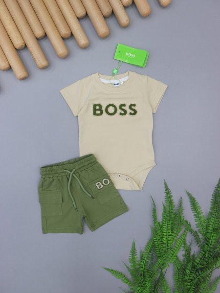 بدلة بيبي قطن boss 6806