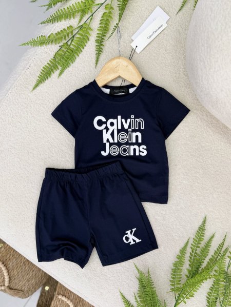 بدلة قطن نص كم Calvin Klein