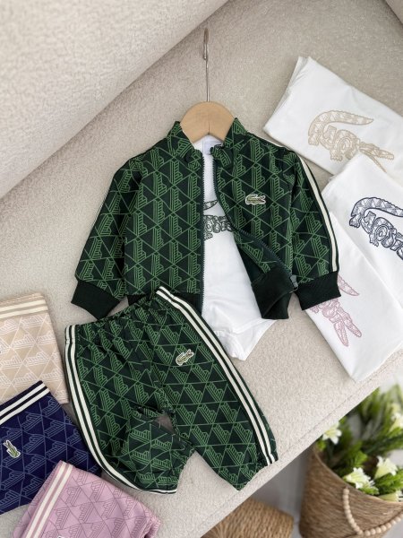 بدلة بيبي خريفي 3 قطع LACOSTE