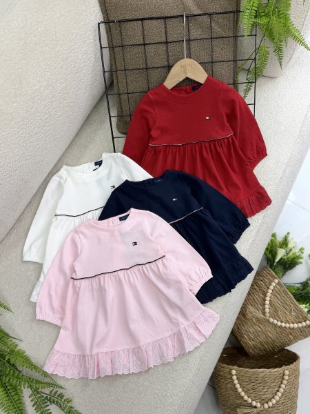 فستان قطن ربيعي TOMMY