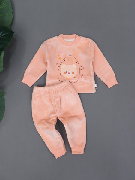 بجامة بيبي شتوي مبطّن فرو