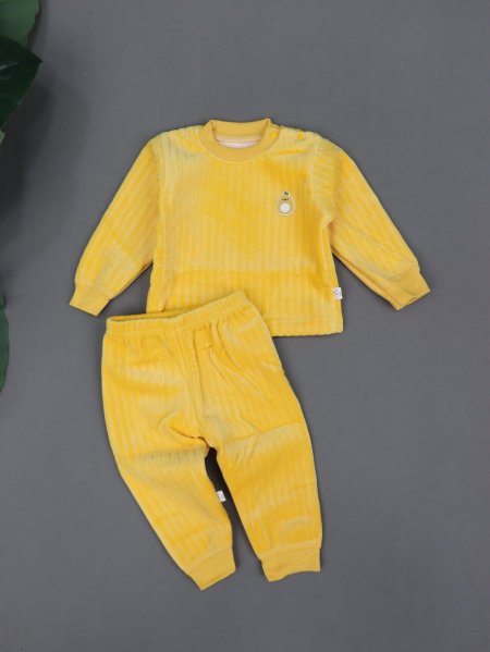 بجامة بيبي شتوي مبطّن فرو 