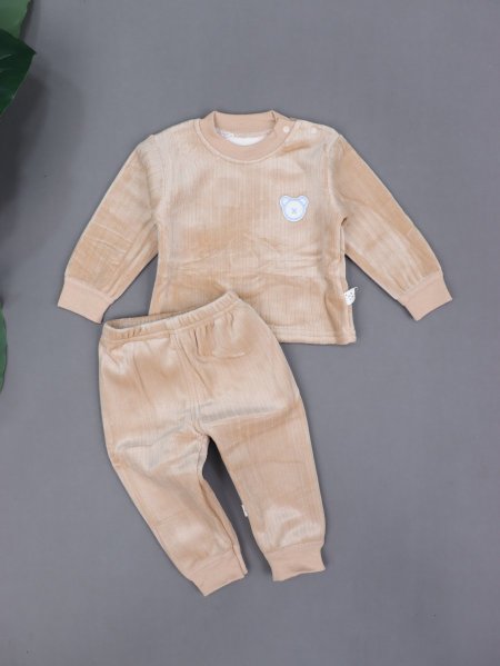 بجامة بيبي شتوي مبطّن فرو