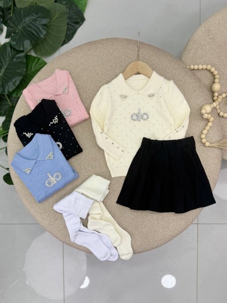 طقم صوف بناتي alo