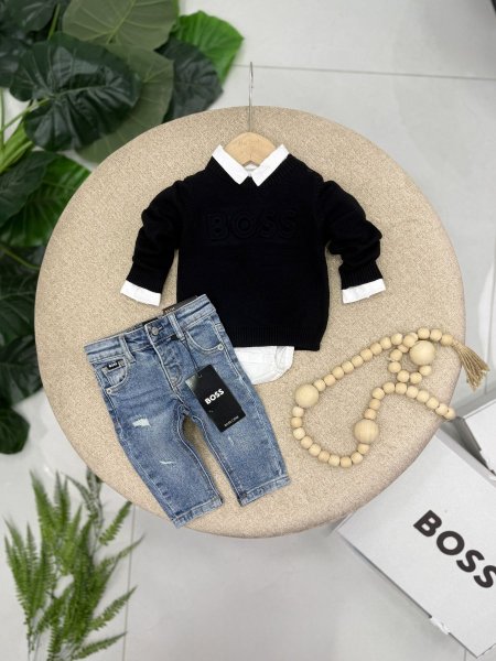 طقم بيبي صوف BOSS