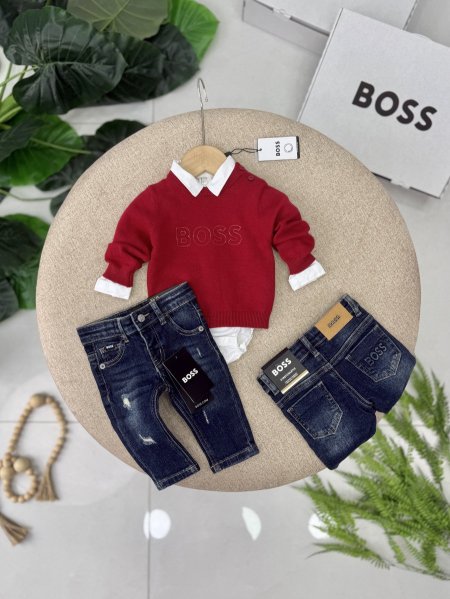 طقم بيبي BOSS 3 قطع