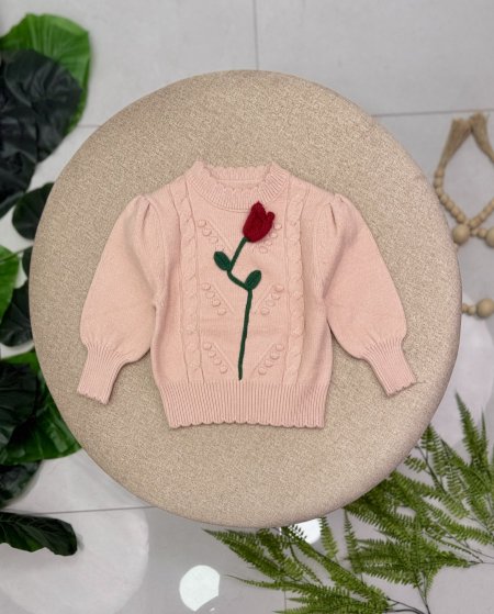 بلوزة صوف بناتي k8811