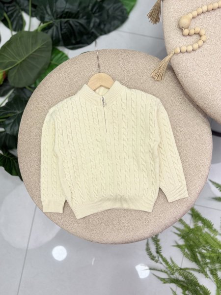 بلوزة صوف ثقيل ولادي